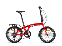 KRON FD 750 - 20'' MTB - 7 Vites -V.B. - Kırmızı-Siyah (ÇelikBagaj/PVC Çamurluk) #KRN22-306