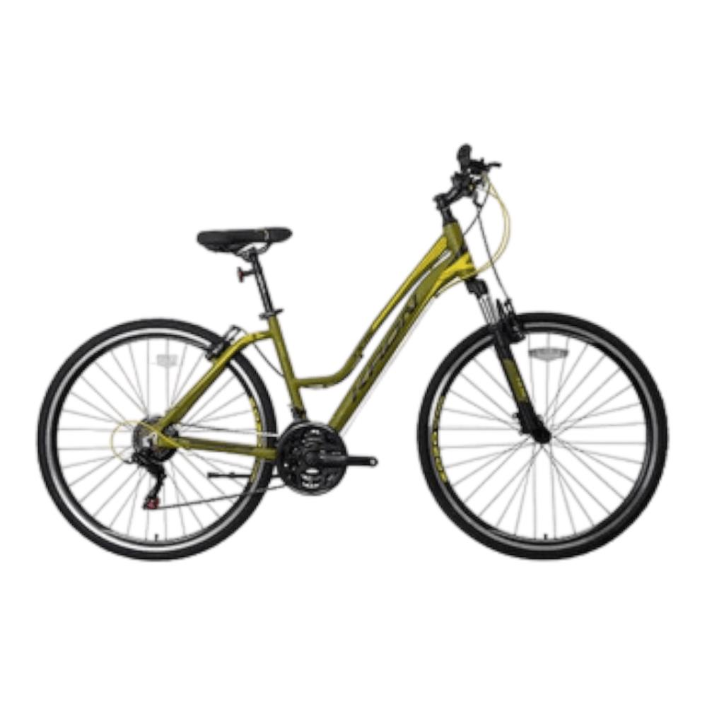 KRON TX 75 - 28'' TREKKING LADY - 15' - 21 VITES - V.B. - MAT ÇAĞLA YEŞIL-HAKI/SIYAH #KRN21-641