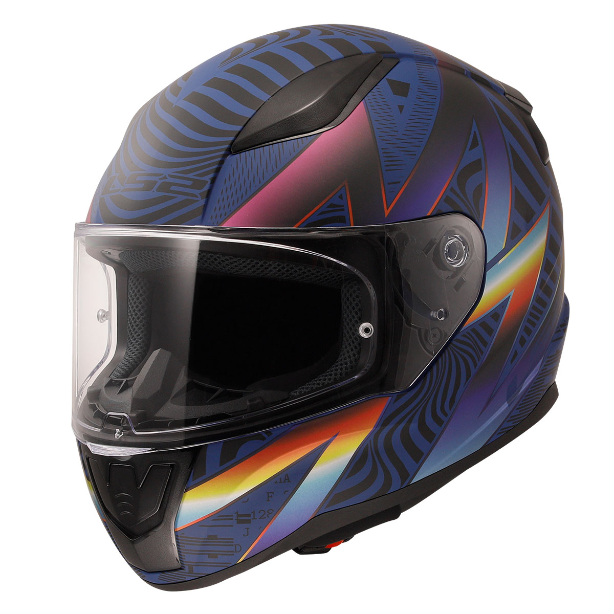 LS2 RAPID 2 OPTIK MAT MAVİ-MOR KASK [XL]