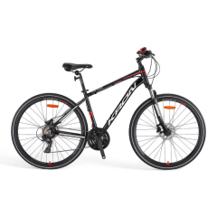 KRON TX 100 - 28'' Trekking - 18 21 Vites H.DISC — Siyah-Gri/Kırmızı #KRN22-202
