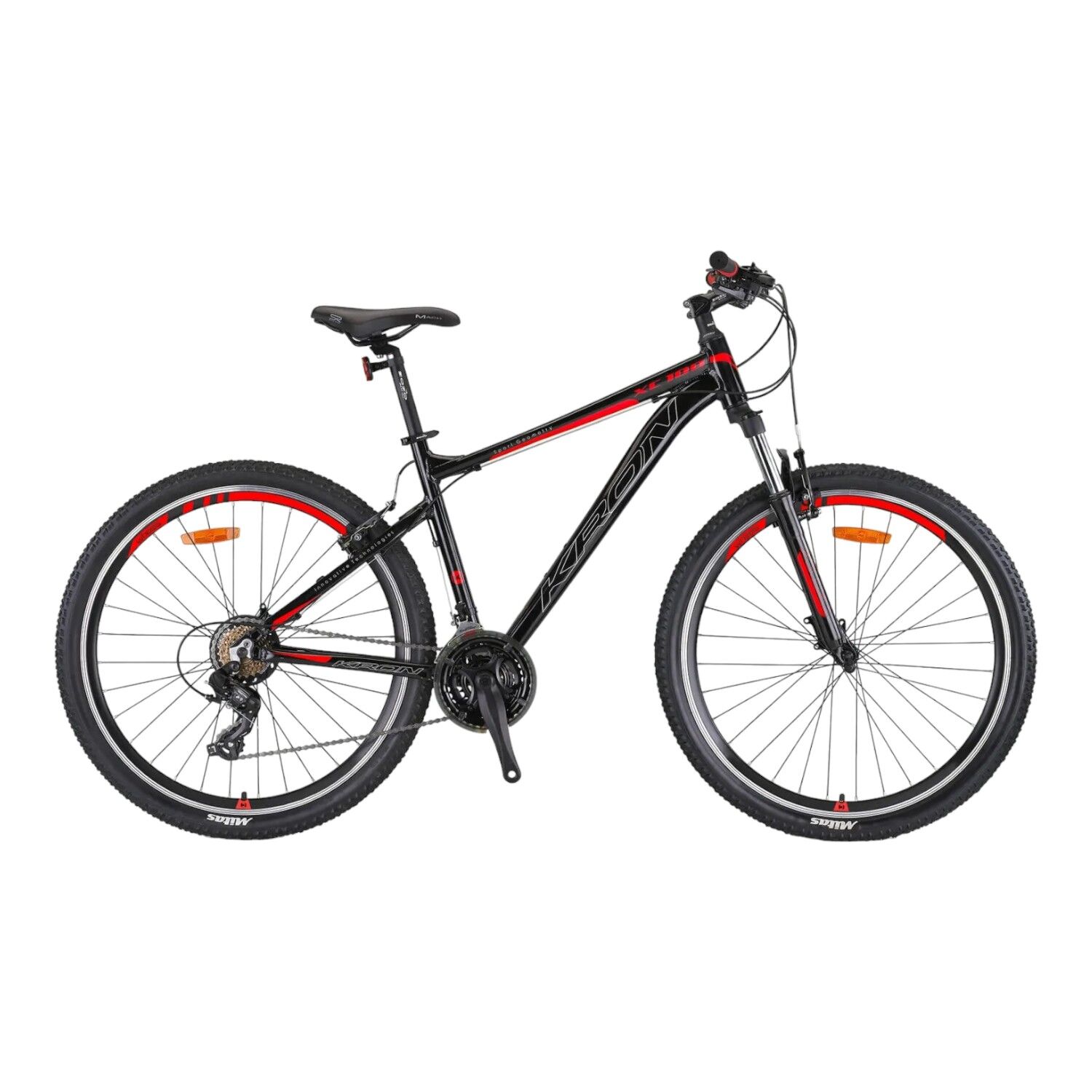KRON XC 100 - 27.5'' MTB Lady - 15' - 21 Vites - V.B - Siyah-Gri/Kırmızı #KRN23-201