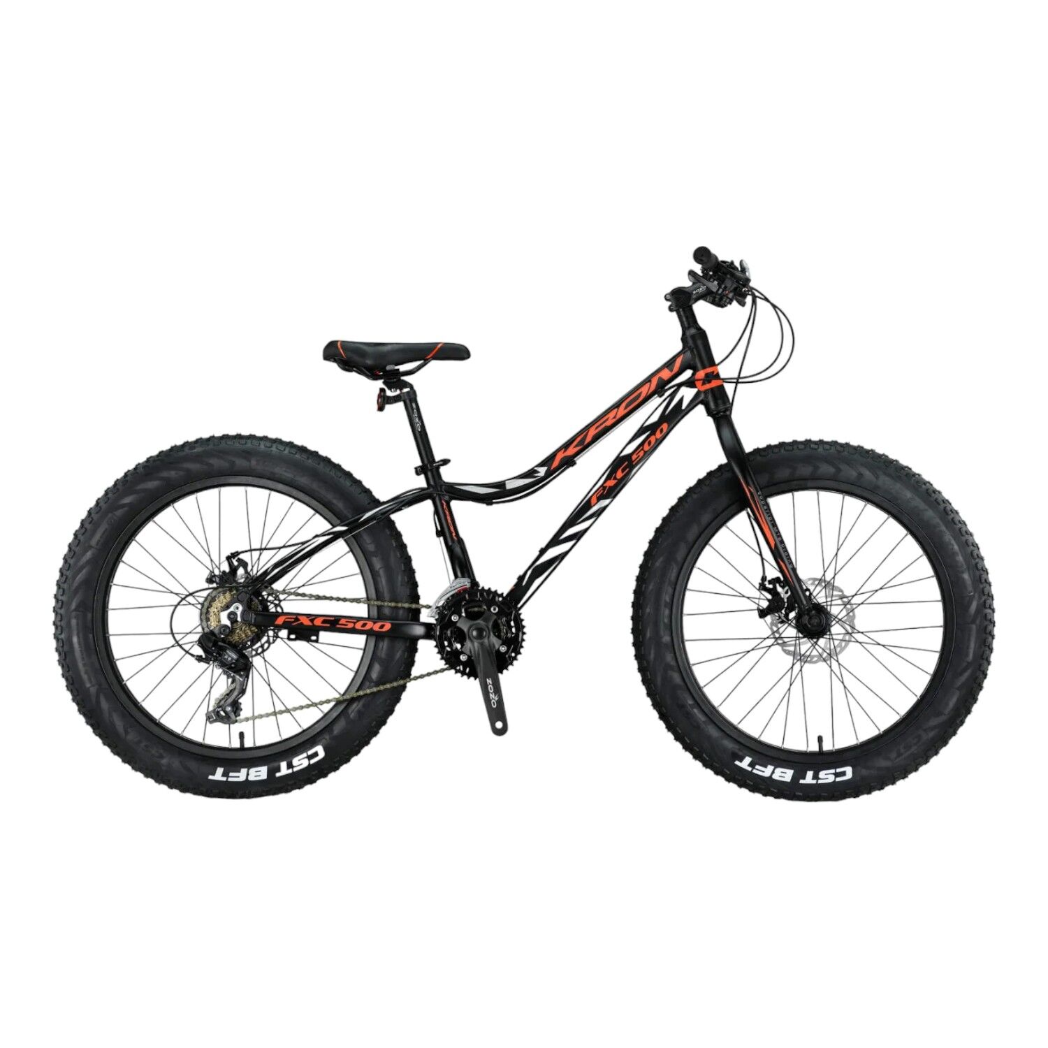 FXC 500 - 24'' MTB - 13'' - 21 Vites - M.DISC - Mat Siyah-Neon Turuncu/Gri #KRN21-583