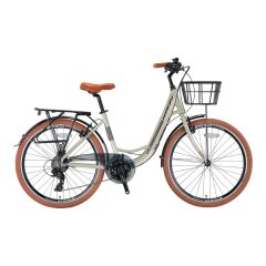 KRON CX 100 - 28'' City Bike - Unisex - 15' - 21 Vites - V.B - Bej-Siyah/Kahverengi