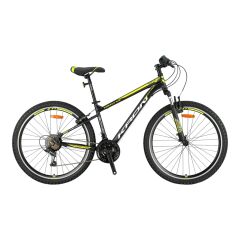 KRON VORTEX 4.0 - 26'' MTB - 16' - 21 Vites - V.B. - Mat Siyah-Gri/Neon Sarı