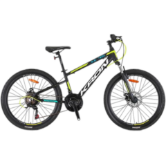 XC75 - 24'' MTB - 13 - 21 VİTES - H.DISC - MAT SİYAH - BEYAZ/NEON SARI/MAVİ