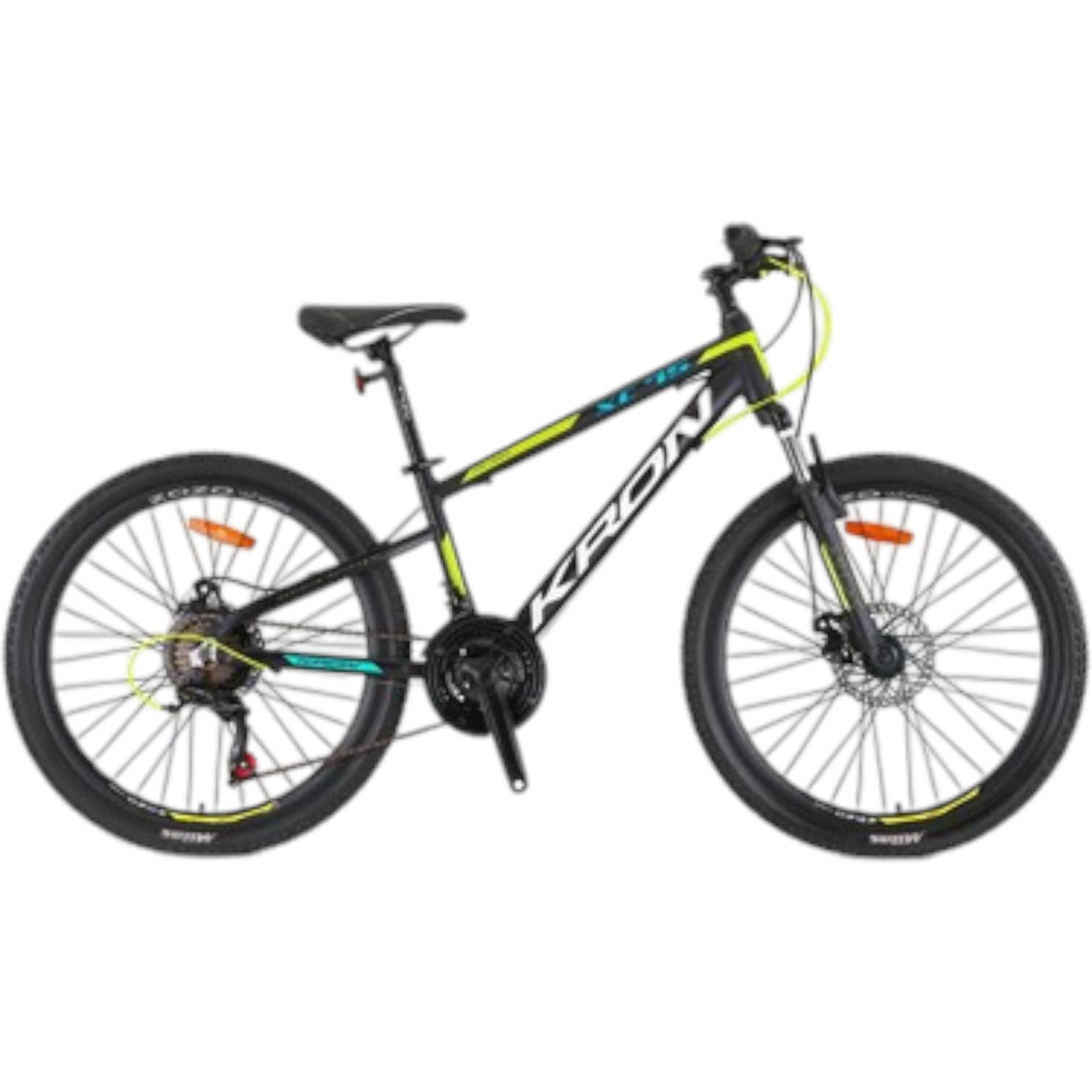 XC75 - 24'' MTB - 13 - 21 VİTES - H.DISC - MAT SİYAH - BEYAZ/NEON SARI/MAVİ