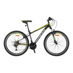 KRON VORTEX 4.0 - 27.5'' MTB - 16' - 21 Vites - M.DISC - Mat Siyah-Gri/Neon Sarı