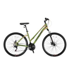 KRON TX 75 - 28'' Trekking Lady - 15' - 21 Vites - M.DISC - Mat haki-Siyah/Açık Sarı