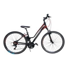 KRON TX 75 - 28'' Trekking Lady - 17' - 21 Vites - M.DISC - Siyah-Füme/Kırmızı #KRN22-298