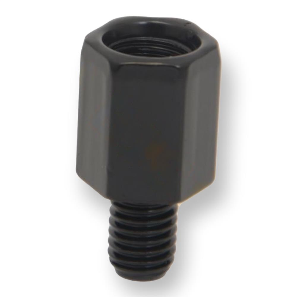 AYNA ADAPTÖRÜ [1 ADET] [ÜST 10mm DÜZ DİŞ - ALT 8mm DÜŞ DİŞ] SİYAH #50264