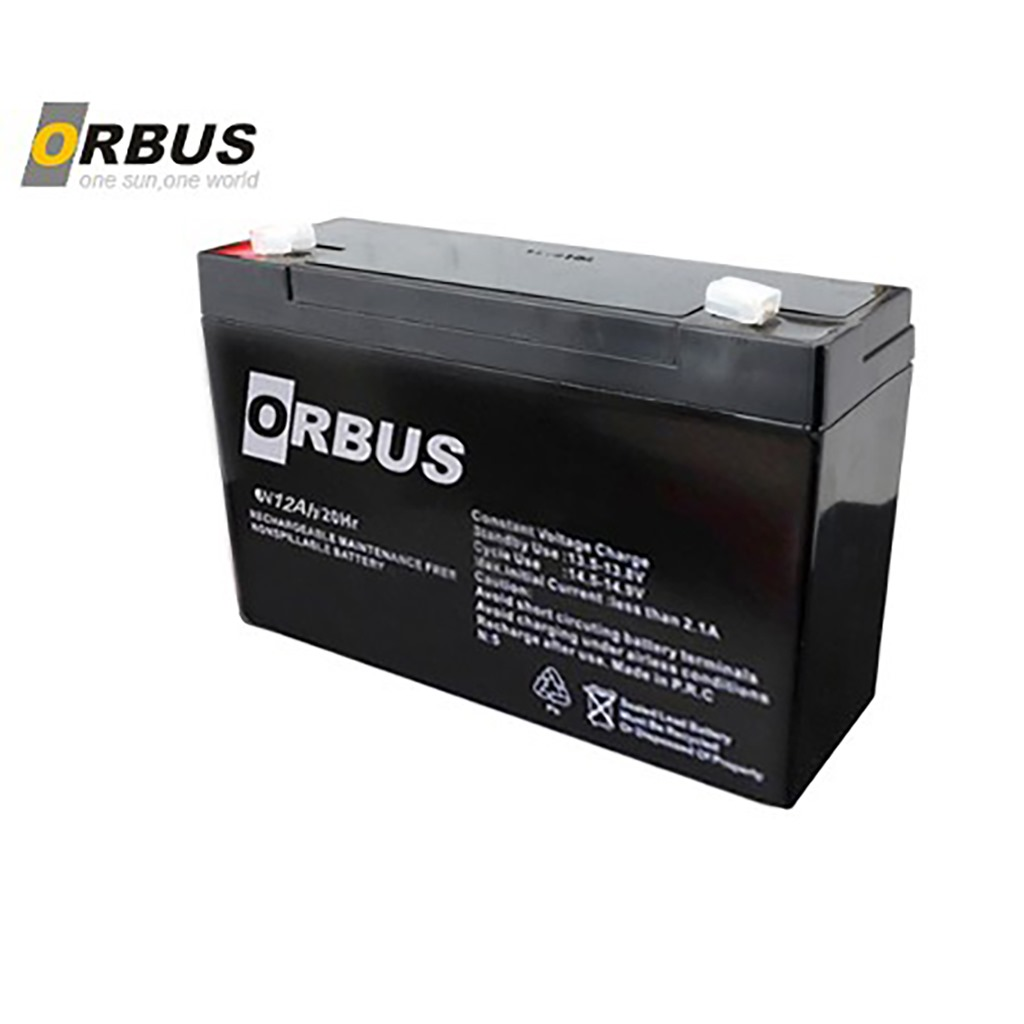 ORBUS 6V 12Ah KURU BAKIMSIZ AKÜ (OYUNCAK ARABA AKÜSÜ) #ORB 6-12