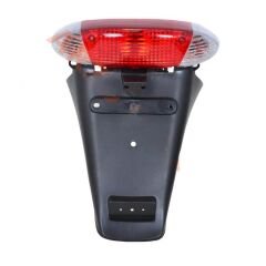 SCOOTER ARKA STOP KOMPLE - ÇAMURLUK DAHİL SİNYAL CAMLARI BEYAZI