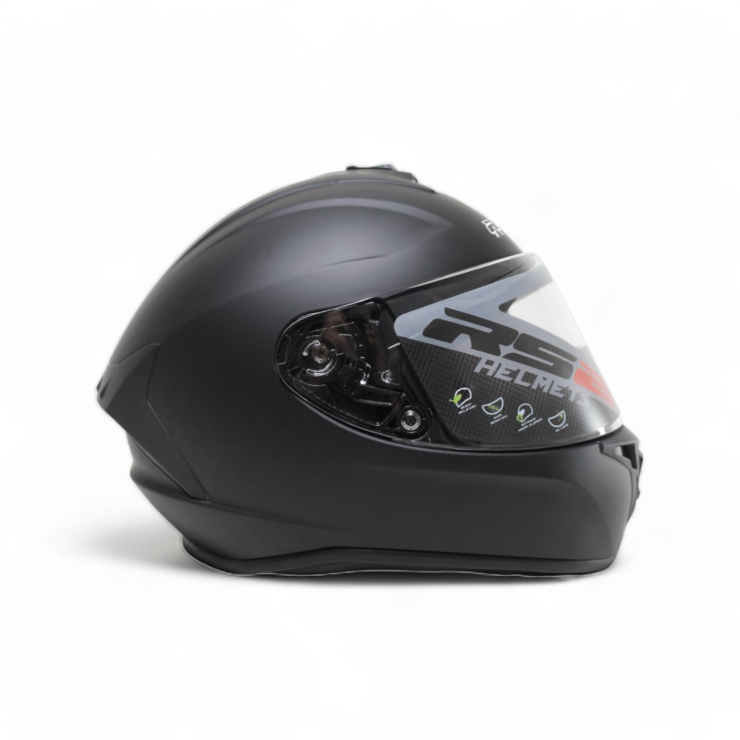 RS2 KAPALI KASK (MAT SİYAH) [XXL] #RS320