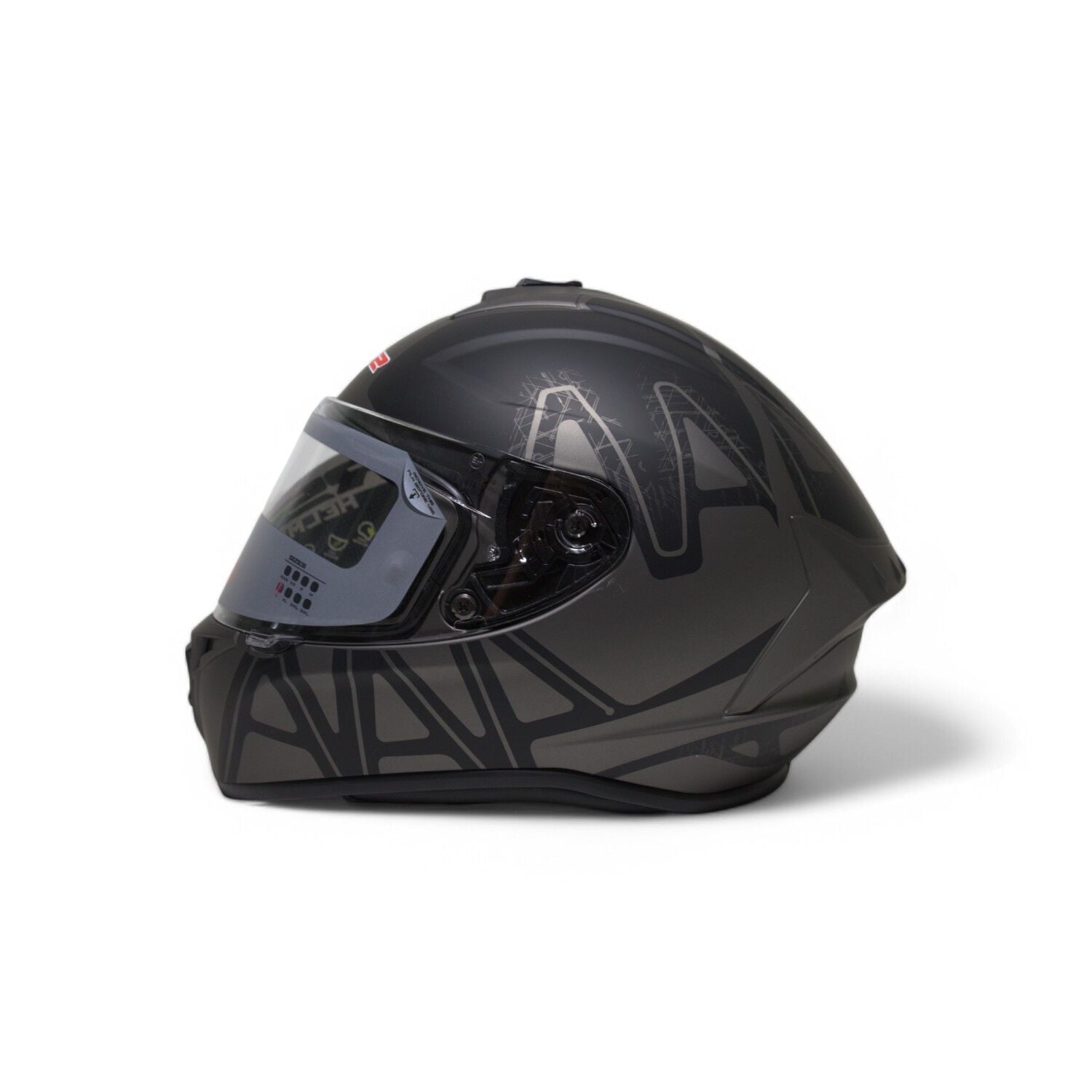RS2 KAPALI KASK (MAT SİYAH/GRİ) [M]