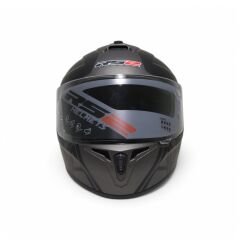 RS2 KAPALI KASK (MAT SİYAH/GRİ) [L]