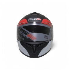 RS2 KAPALI KASK (SİYAH/BEYAZ/KIRMIZI) [M]