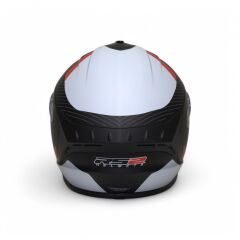 RS2 KAPALI KASK (SİYAH/BEYAZ/KIRMIZI) [M]