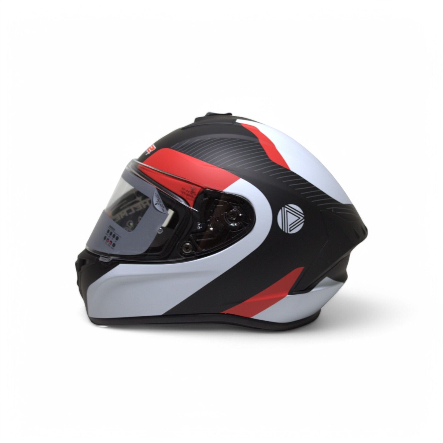 RS2 KAPALI KASK (SİYAH/BEYAZ/KIRMIZI) [M]