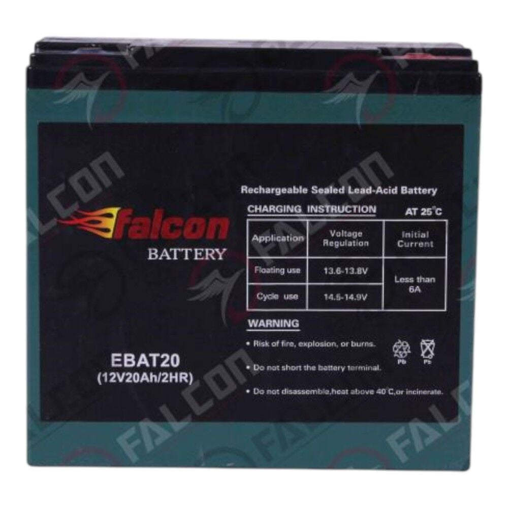 FALCON ELEKTRİKLİ BİSİKLET AKÜSÜ 12V 20AH #990-3007
