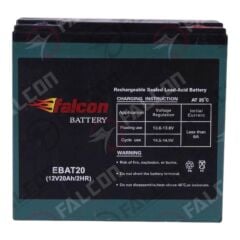 FALCON ELEKTRİKLİ BİSİKLET AKÜSÜ 12V 20AH #990-3007