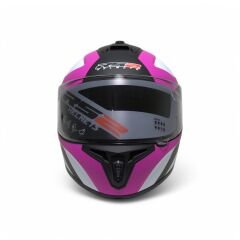 RS2 KAPALI KASK (SİYAH/PEMBE/BEYAZ) [L]