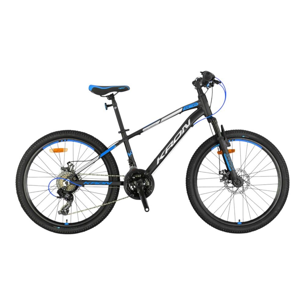 KRON XC 75 - 24'' MTB - 13' -21 Vites - M.DISC - Mat Siyah-Gri/Mavi