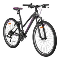 KRON XC 75 - 26'' MTB - Lady - 14' - 21 Vites - V.B - Mat Siyah-Mor\Bej #KRN25-050