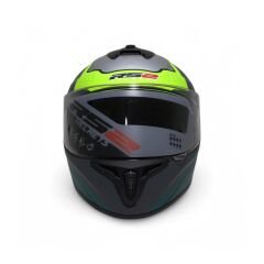 RS2 KAPALI KASK (SİYAH/YEŞİL/MAVİ) [XXL]
