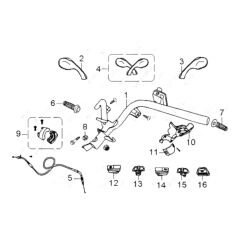 MONDIAL 125RT (AKIK) SOL AYNA #Y4MON0730A0094