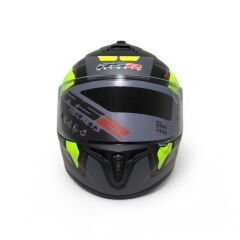RS2 KAPALI KASK (SİYAH/LİMON YEŞİLİ/GRİ) [M] #RS320 32011/8