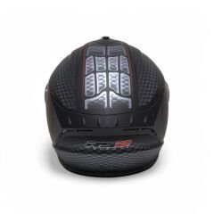 RS2 KAPALI KASK YILAN DESENLİ (SİYAH/GRİ/KIRMIZI) [L] #RS320 32012/2