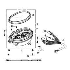 MONDIAL 125.150RR GOSTERGE PANELI CAMI #Y4MON0190A0126