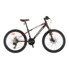 KRON XC 75 - 24'' MTB - 13' -21 Vites - V.B - Mat Siyah-Gri/Kırmızı