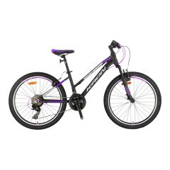 KRON XC 75 - 24'' MTB Lady - 13' -21 Vites - V.B - Mat Siyah-Gri/Mor