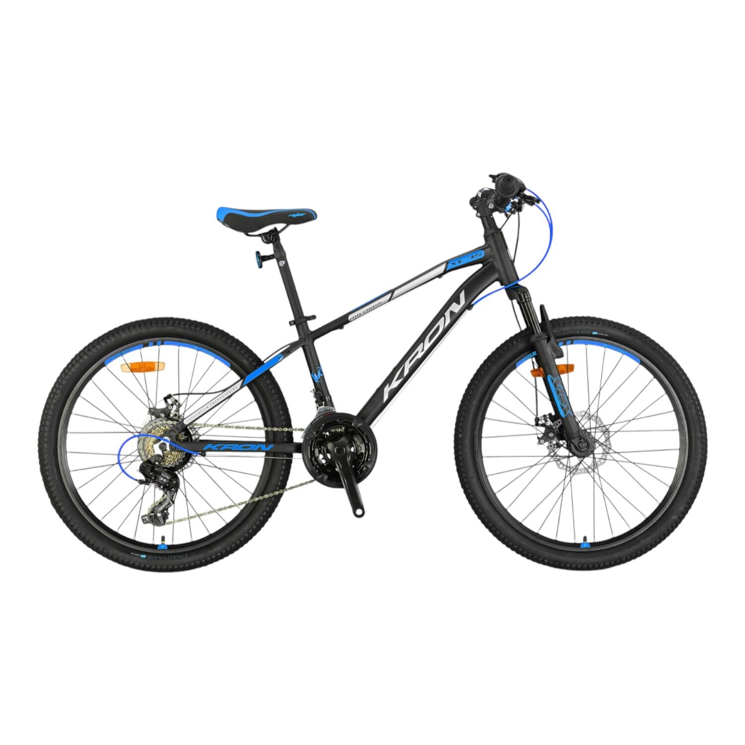 KRON XC 75 - 24'' MTB - 13' - 21 Vites - V.B. - Mat Siyah-Gri\Mavi #KRN25-039