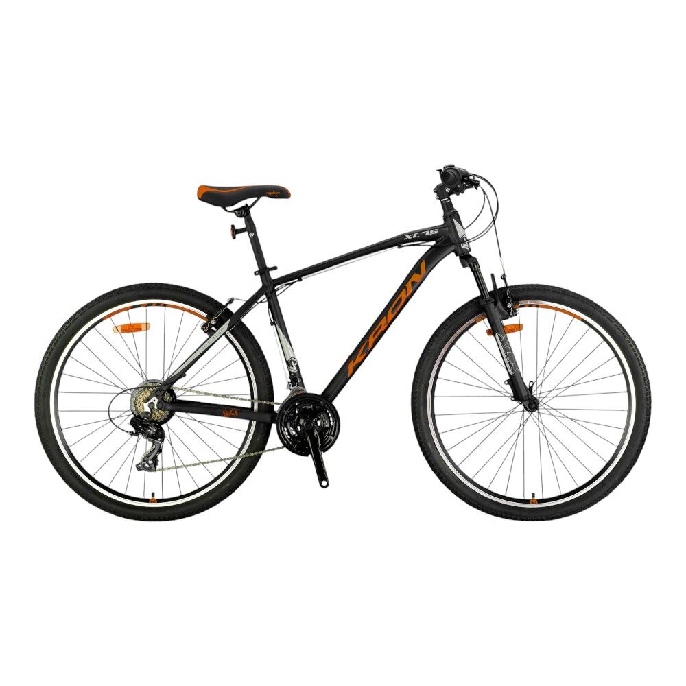 KRON XC 75 - 26'' MTB - 14' - 21 Vites - V.B. - Mat Siyah-Neon Turuncu\Bej