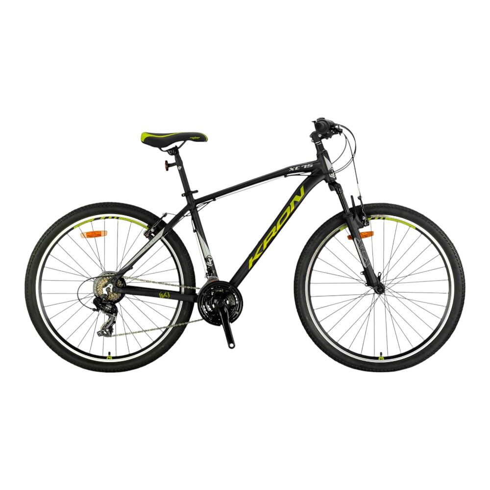 KRON XC 75 - 26'' MTB - 14' - 21 Vites - V.B. - Mat Siyah-Neon Sarı\Bej