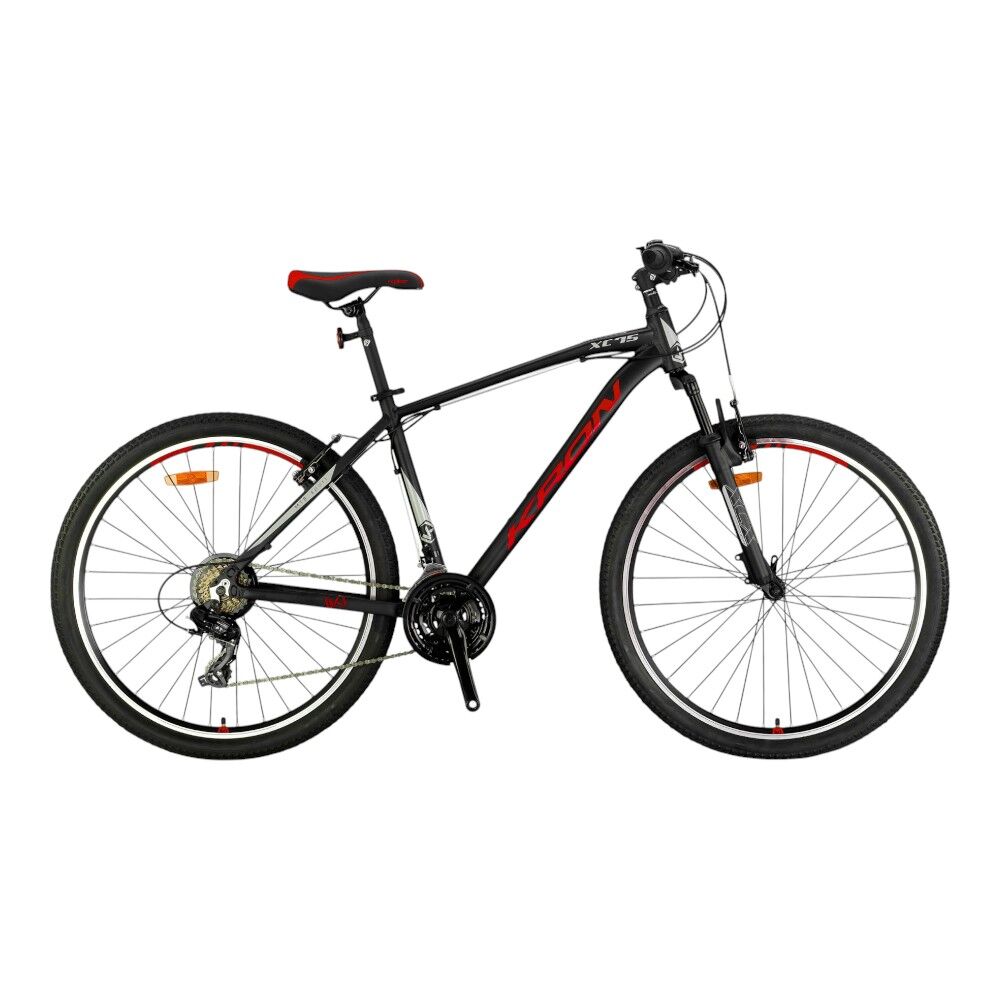 KRON XC 75 - 26'' MTB - 14' - 21 Vites - V.B. - Mat Siyah-Kırmızı\Bej #KRN25-049