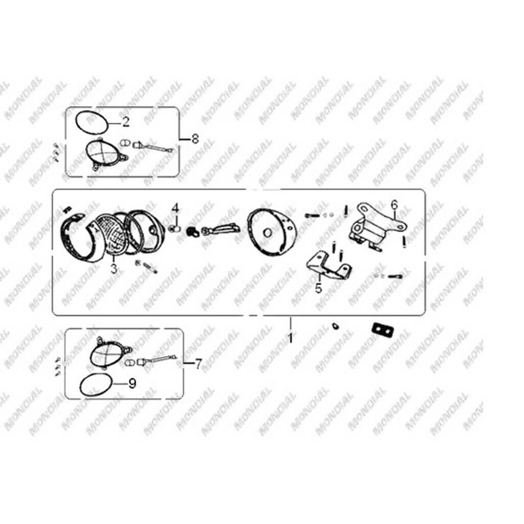 MONDIAL 125ZNU ON SOL SINYAL KOMPLE #Y4MON0670A0074