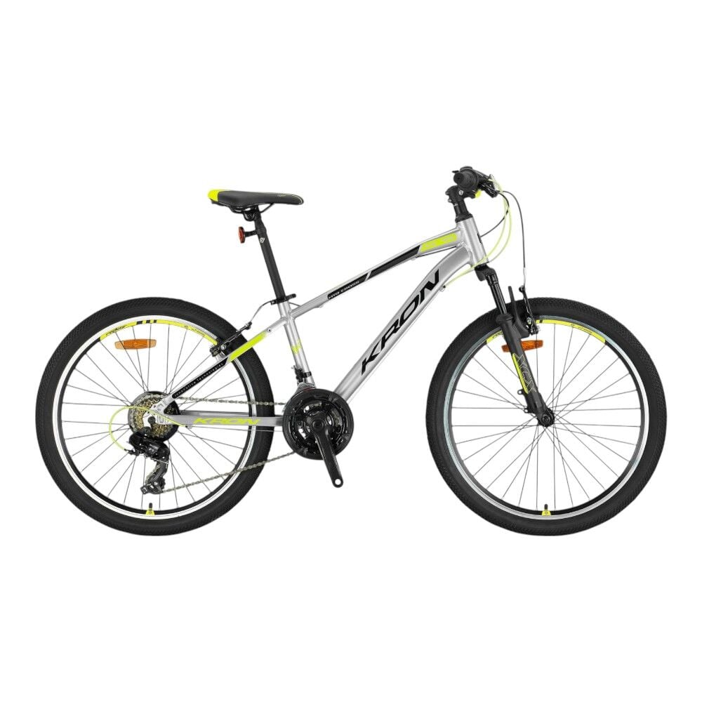 KRON XC 75 - 24'' MTB - 13' -21 Vites - M.DISC - Mat Gri-Siyah/Neon Sarı