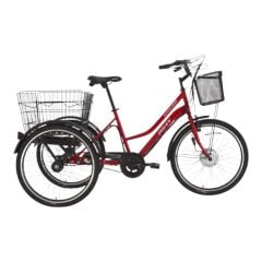 E-PORTER LİT-24 Ürün Rengi: BAYRAK KIRMIZISI Kadro: 44 CM Vites: 3 VİTES Tekerlek: 24''