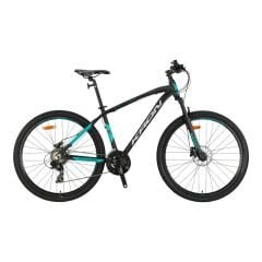 KRON XC 100 - 26'' MTB - 14' - 21 Vites - H.DISC - Mat Siyah-Gri/Turkuaz #KRN25-086
