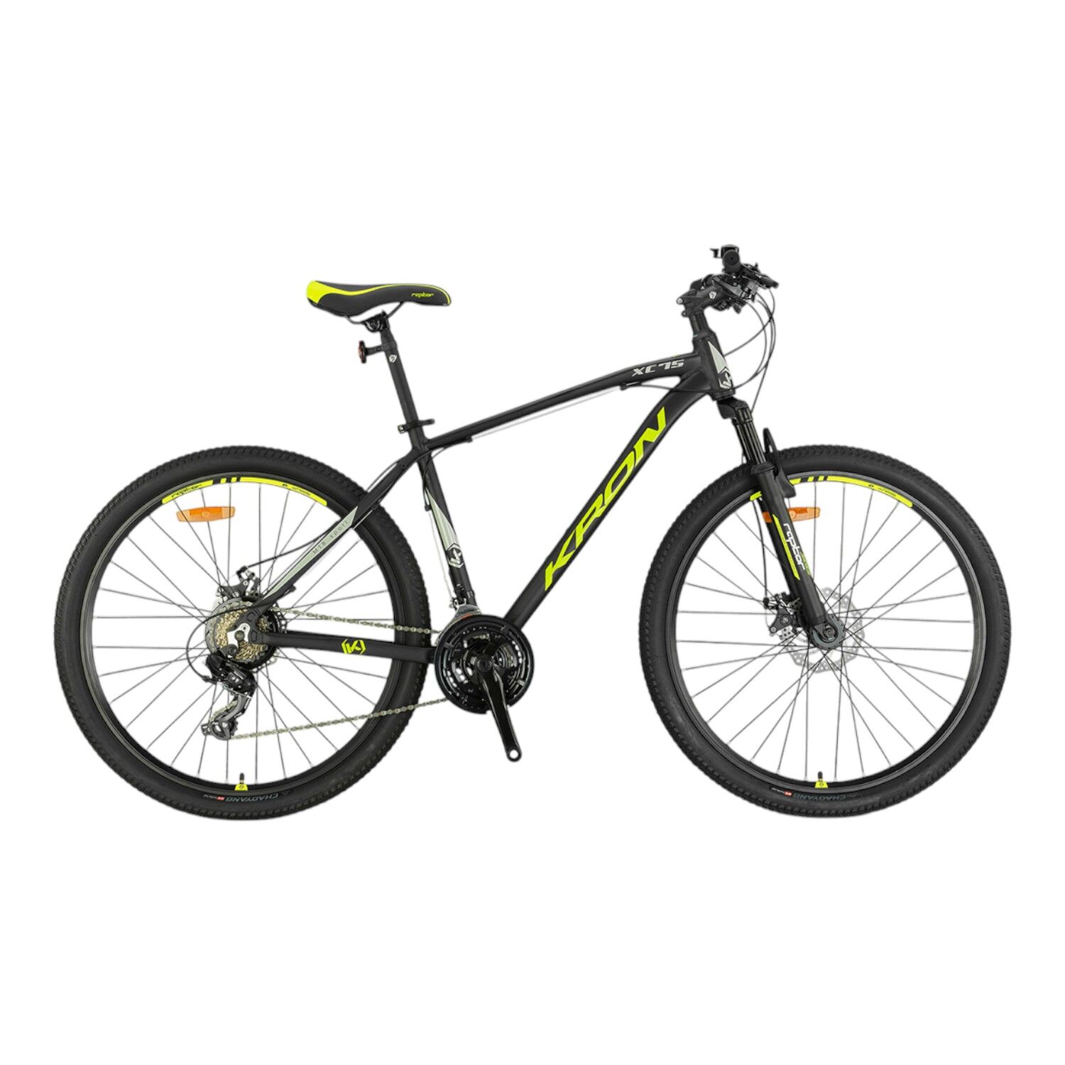 KRON XC 75 - 27,5'' MTB - 18' - 21 Vites - V.B. - Mat Siyah-Neon Sarı\Bej