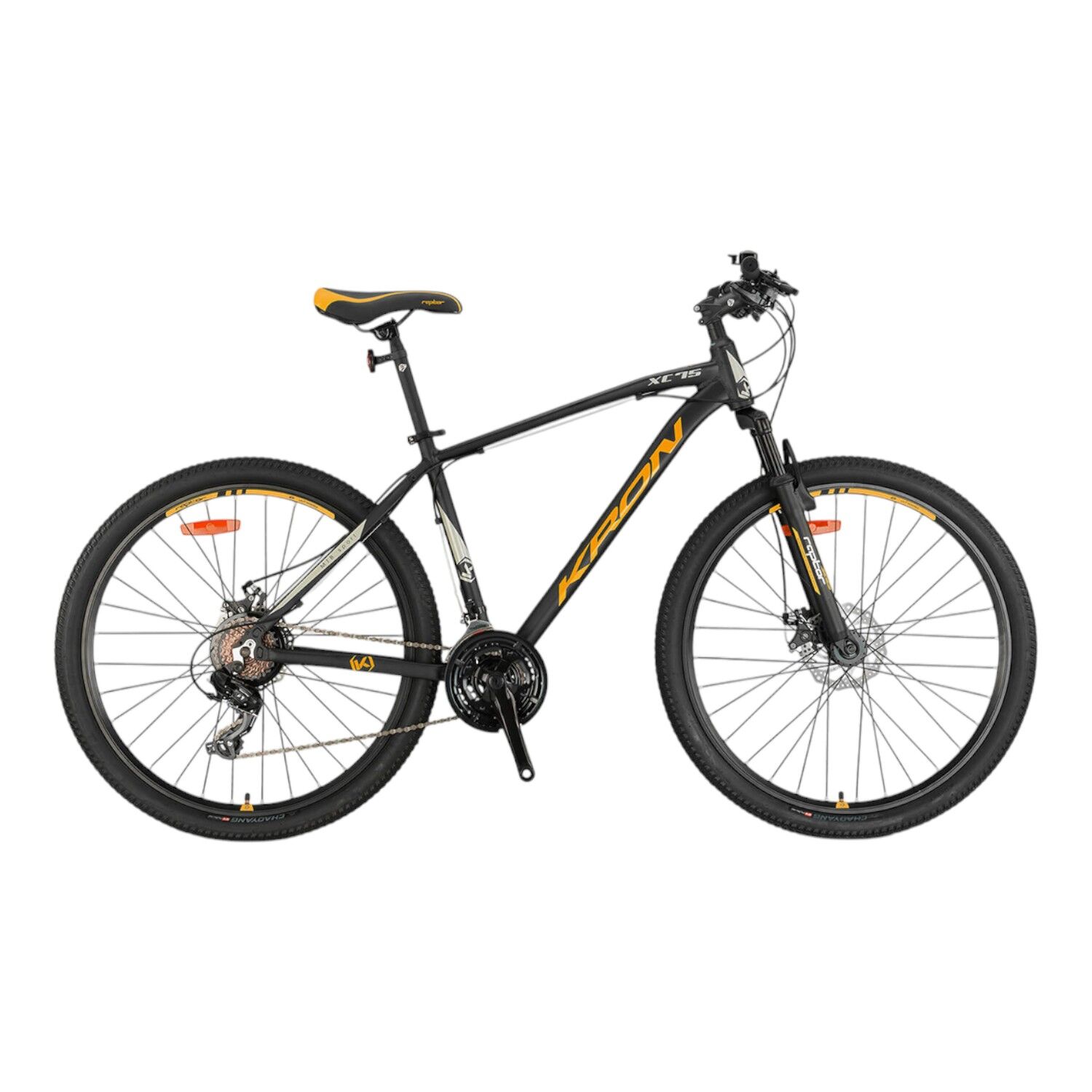 KRON XC 75 - 27,5'' MTB - 18' - 21 Vites - M.DISC. - Mat Siyah-Neon Turuncu\Bej #KRN25-068