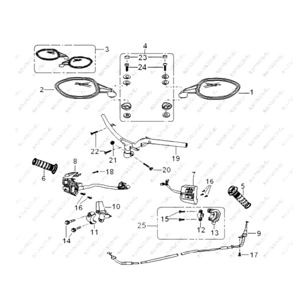 MONDIAL 125MT SOL AYNA (MAVI) #Y4MON0080A0190