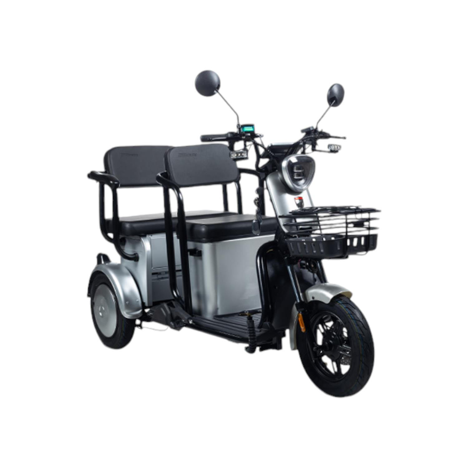 STMAX ELIT540 3 TEKERLEKLİ ELEKTİRİKLİ MOPED AÇIK GRİ #ELIT540-AG