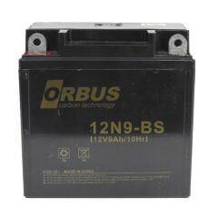 ORBUS 12N9-BS 12V 9AH ASİTİ İÇİNDE KARBON AKÜ 136x77x135/2.8 KG #OS 12-9A