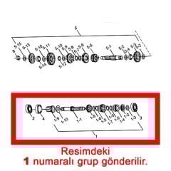 HAOJUE DA135S TRANSMISYON MILI TAKIMI #24102H3E010H000