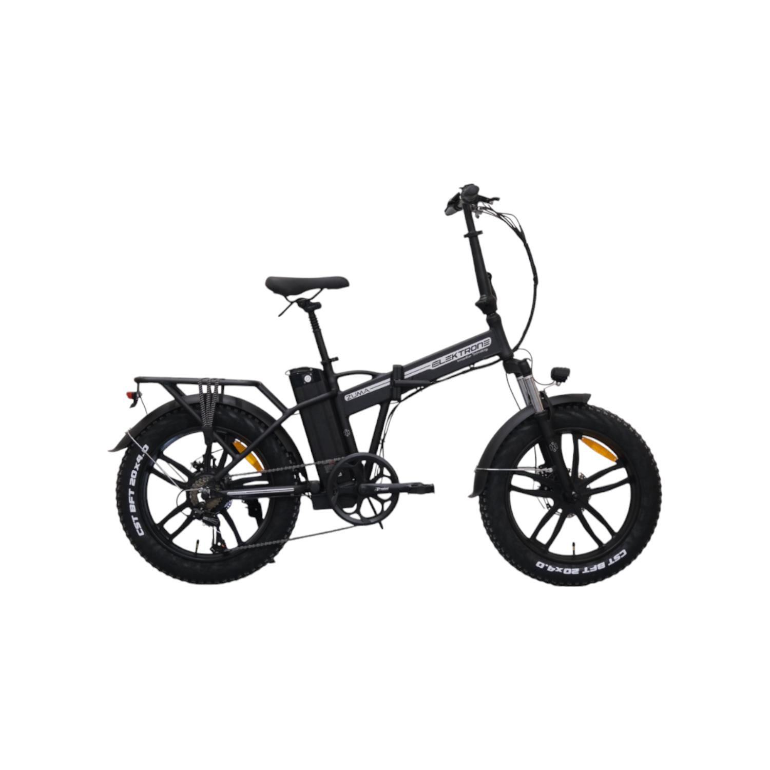 ZUMA - 20'' - Katlanır - 7 Vites - M.Disc - Elektrikli Mat Siyah - Gri