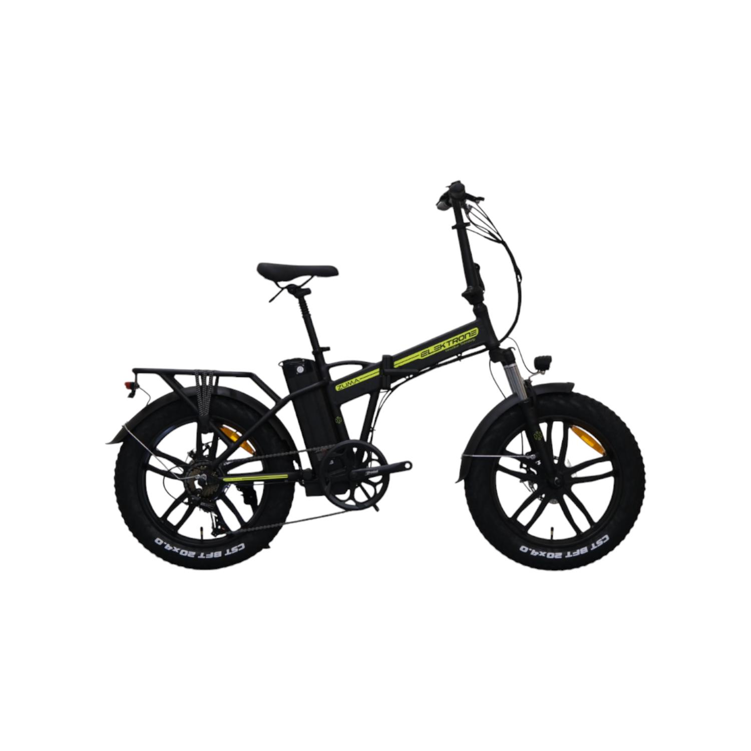 ZUMA - 20'' - Katlanır - 7 Vites - M.Disc - Elektrikli Mat Siyah - Neon Sarı